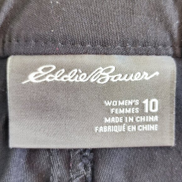Eddie Bauer Rainer Capris outdoor activity pants black women's size 10 - Picture 5 of 13